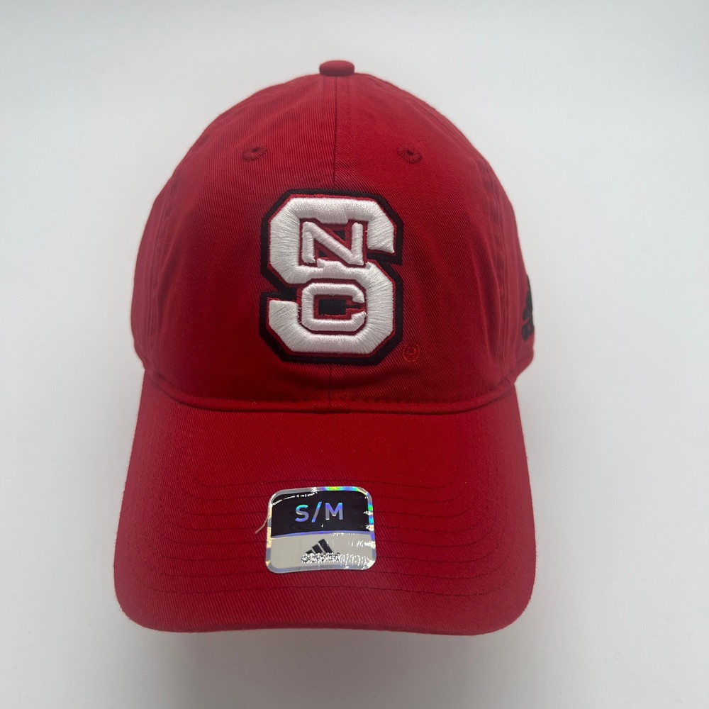Adidas NC State Wolfpack Hat Cap Red‎ Small Medium S/M Baseball